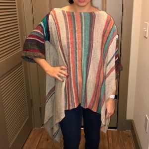 Free People poncho sweater